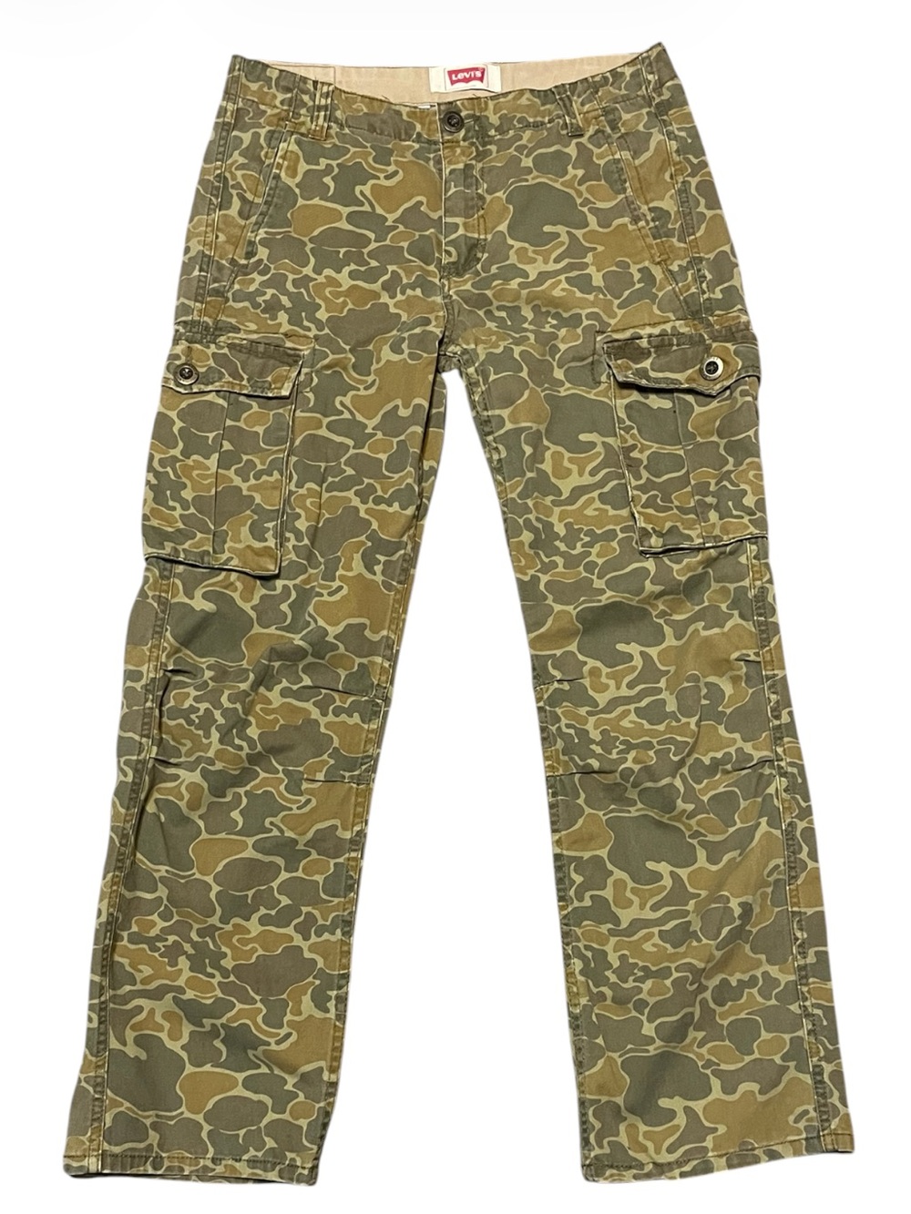 Levi's Woodland Camo Cargo Pants Women's 28x28 or Youth 16 Reg